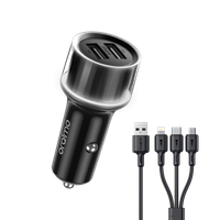 Highway 15 15.5W Car Charger with 3-in-1 Cable